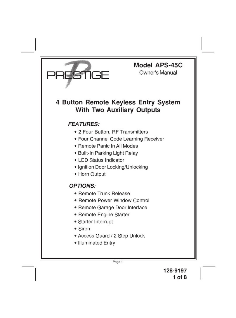 Prestige APS-45C owner's manual Prestige APS-45C owner's manual