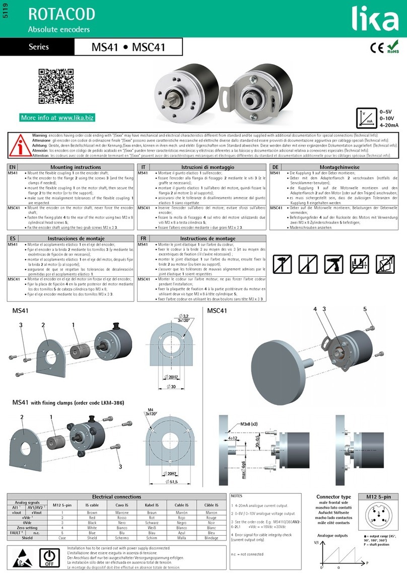 Lika ROTACOD MSC41 manual