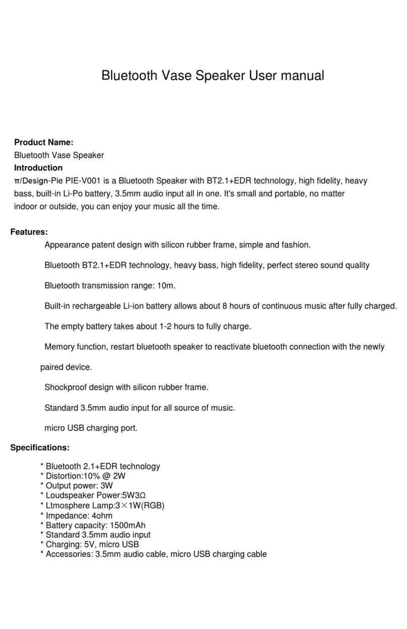 Indesign Technology Design-Pie PIE-V001 user manual Indesign Technology Design-Pie PIE-V001 user manual