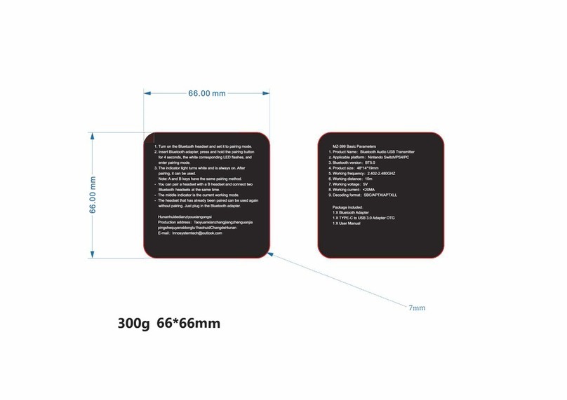 Innosystem Technology MZ-399 quick start guide