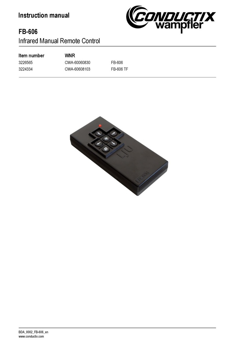 Conductix-Wampfler FB-606 User manual