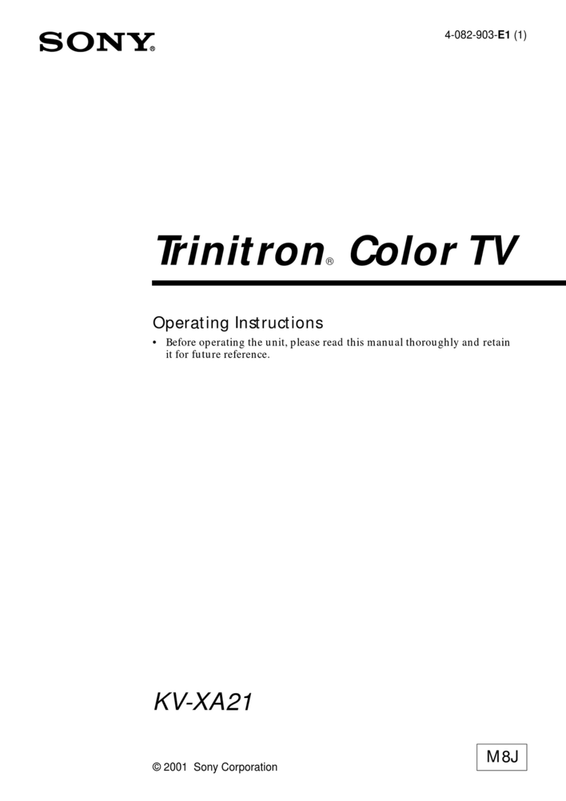 Sony Trinitron KV-XA21 User manual