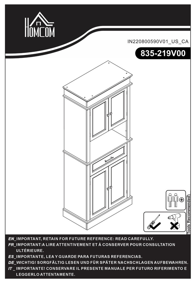 HOMCOM 835-219V00 Assembly instructions HOMCOM 835-219V00 Assembly instructions