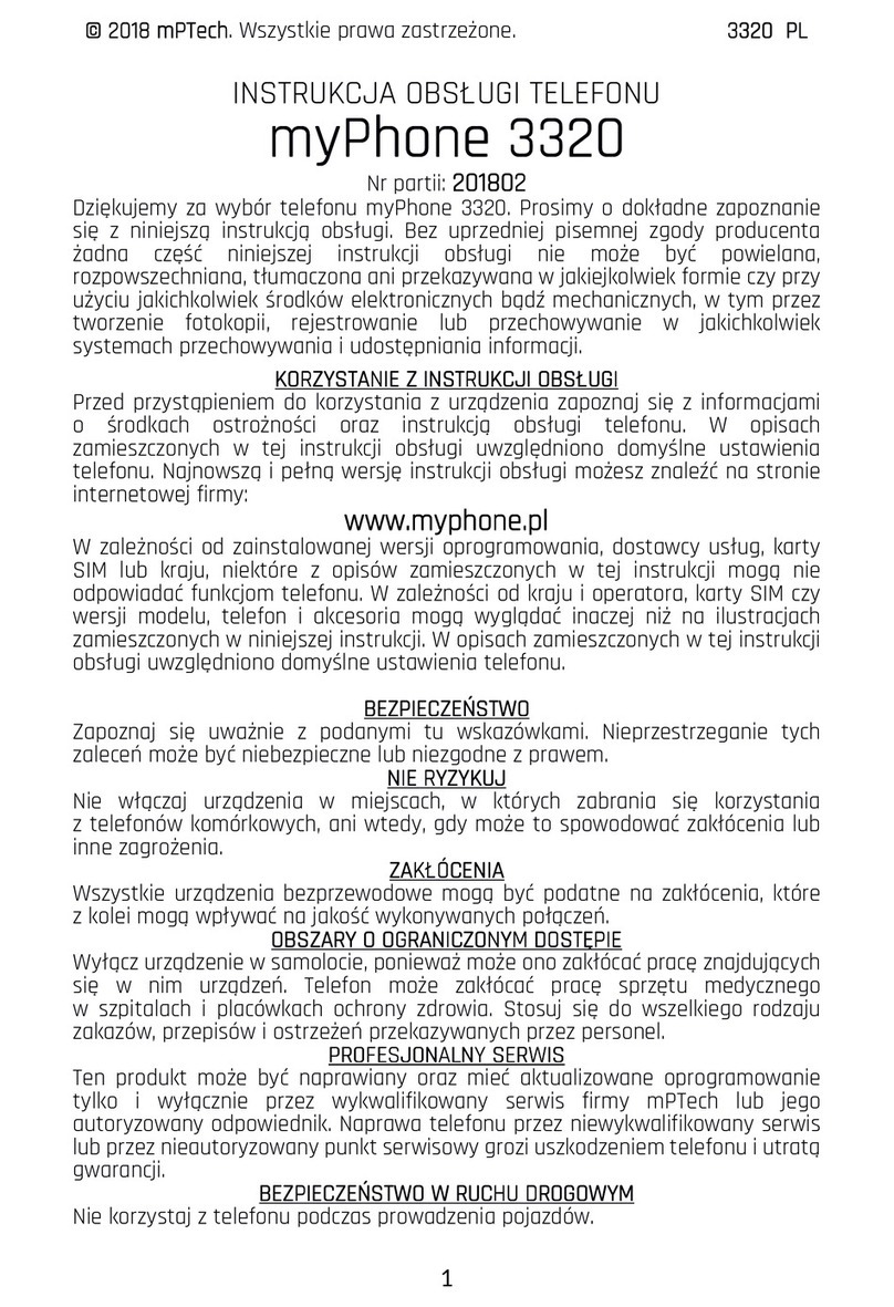 myPhone 3320 manual