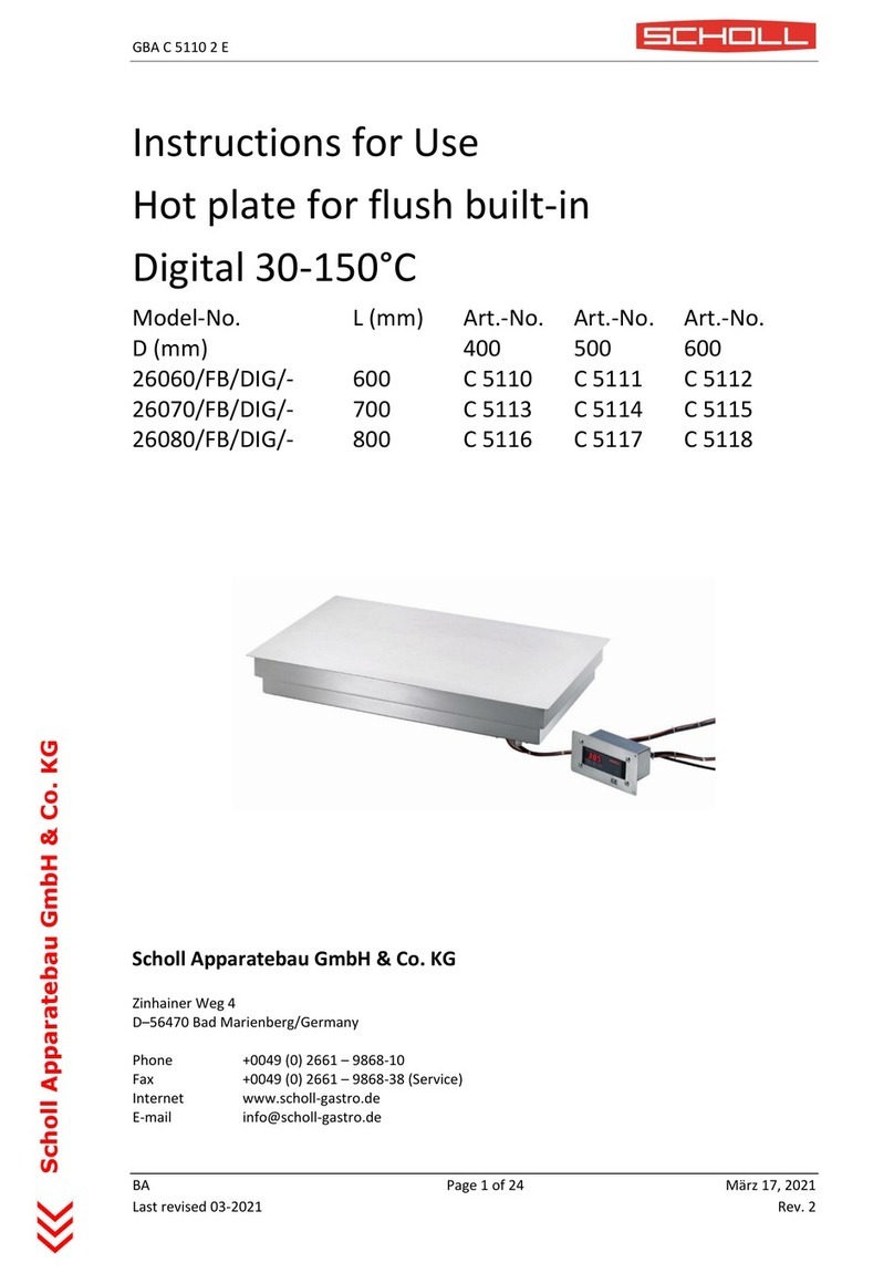 Scholl 26060/FB/DIG Instructions for use
