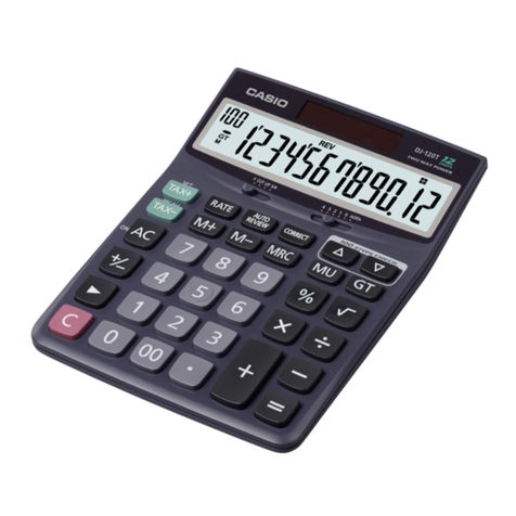 Casio DJ-120T User manual