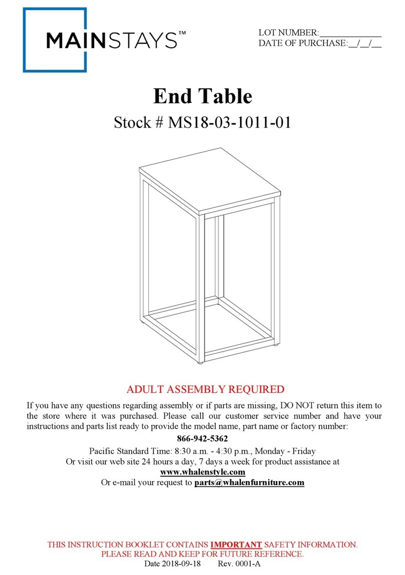 Mainstays MS18-03-1011-01 User manual