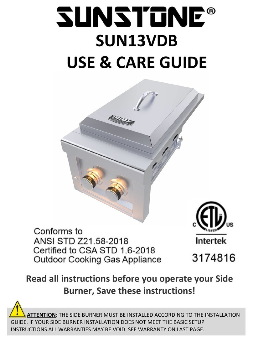 SUNSTONE SUN13VDB Use & care guide