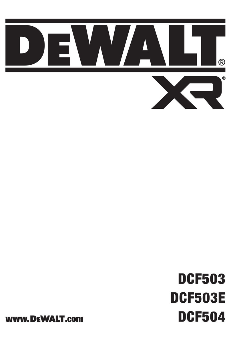 DeWalt XR DCF503 Original instructions