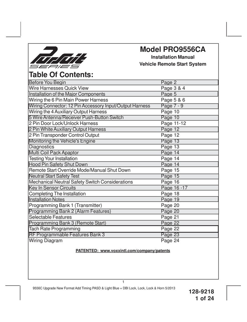 Voxx Pursuit Series User manual
