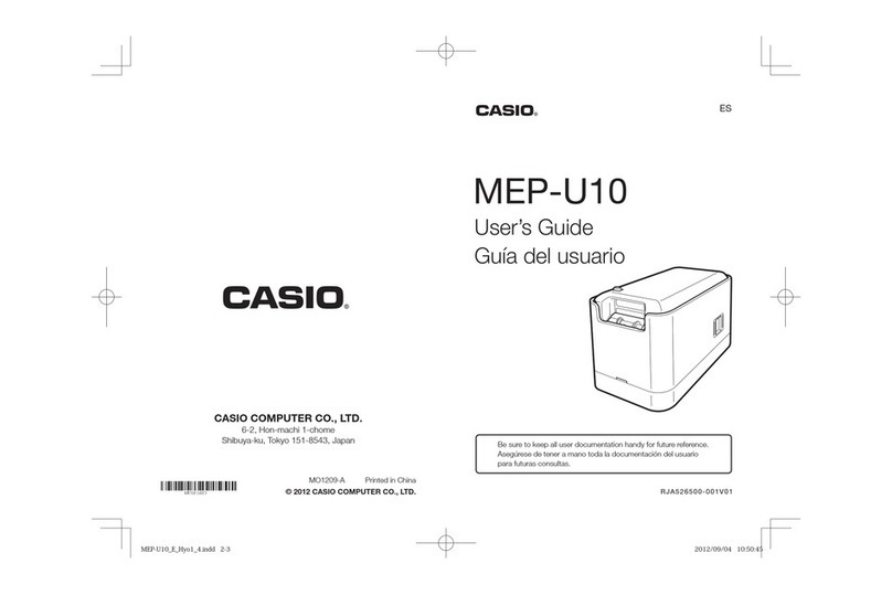 Casio MEP-U10 User manual