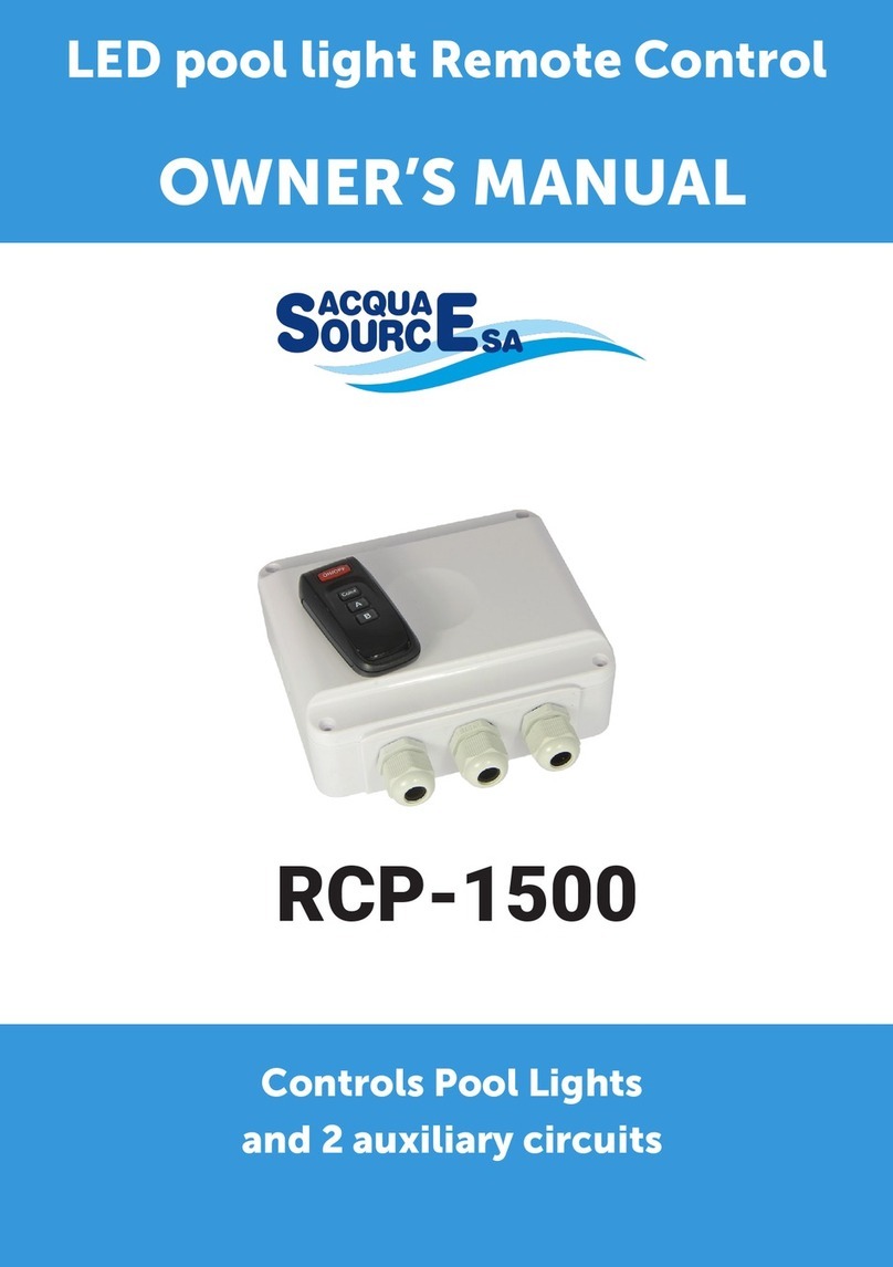 ACQUA SOURCE RCP-1500 owner's manual