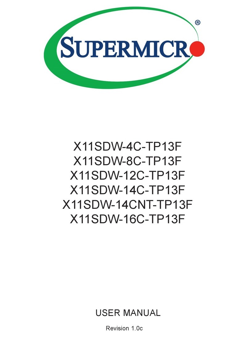 Supermicro X11SDW-12C-TP13F User manual Supermicro X11SDW-12C-TP13F User manual