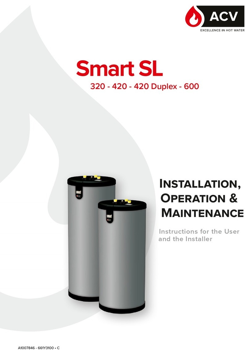 ACV SL320 Installation operation & maintenance