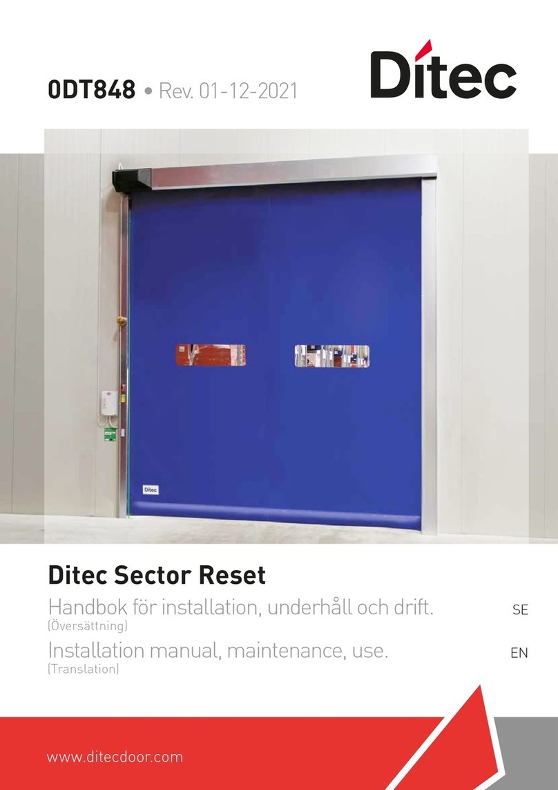 DITEC SECTOR RESET Installation, use and maintenance manual DITEC SECTOR RESET Installation, use and maintenance manual