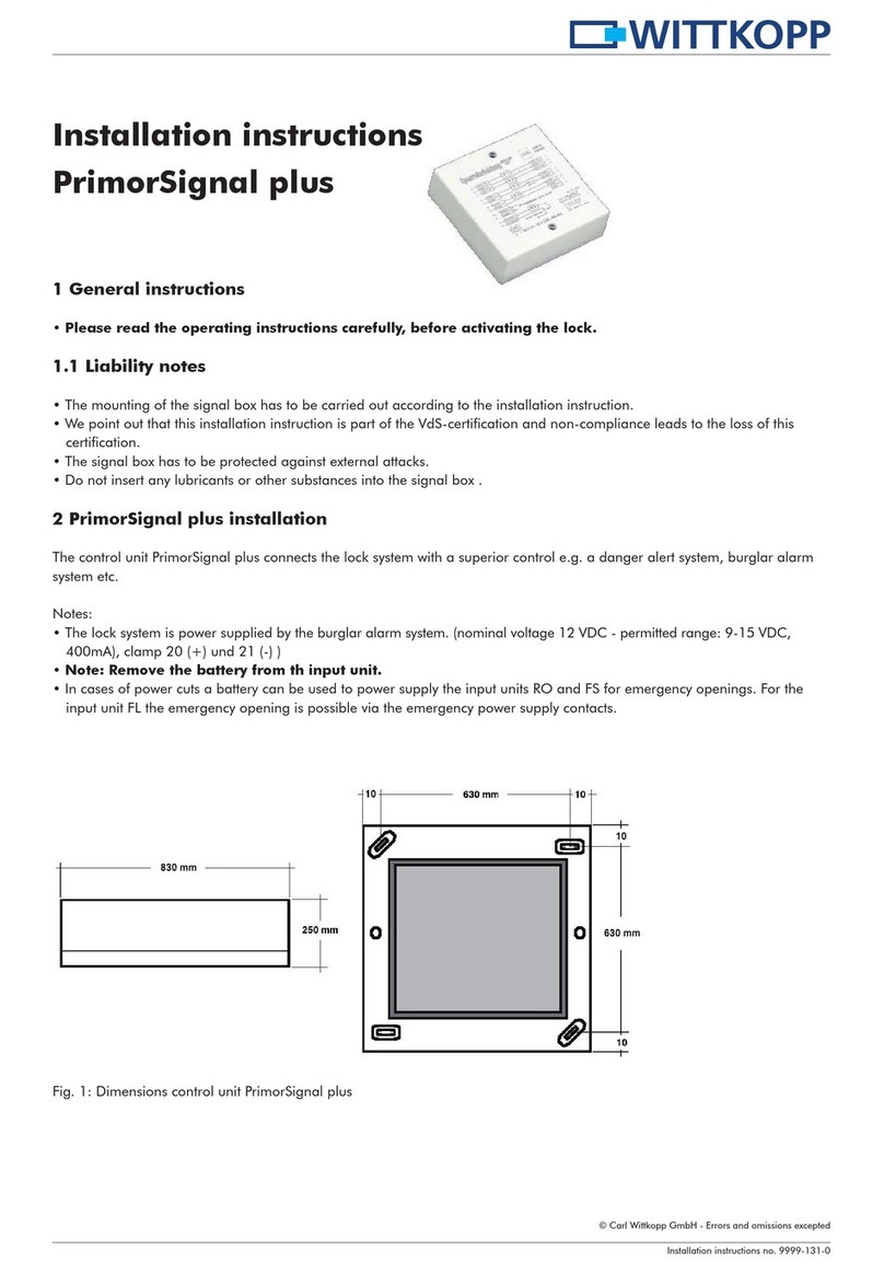 Wittkopp PrimorSignal plus User manual