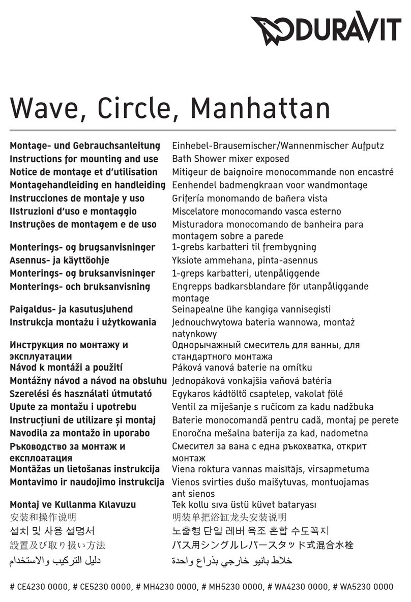 DURAVIT Circle CE4230 0000 Manual