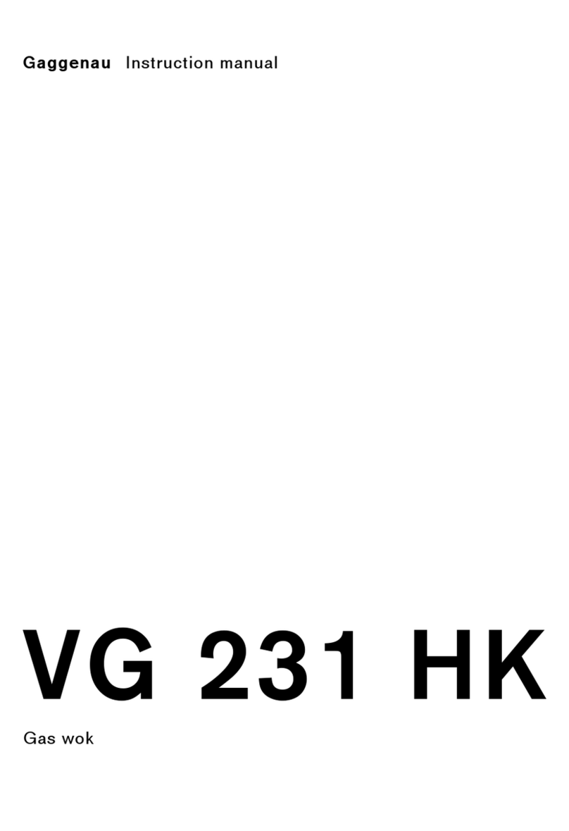 Gaggenau VG 231 HK User manual