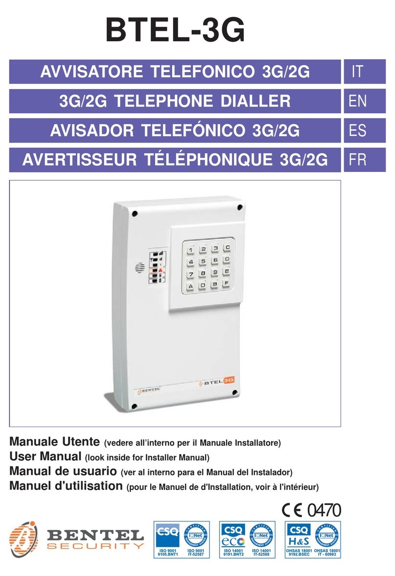 Bentel Security BTEL-3G user manual