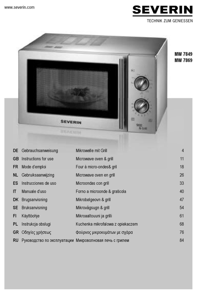 SEVERIN MW 7849 User manual SEVERIN MW 7849 User manual