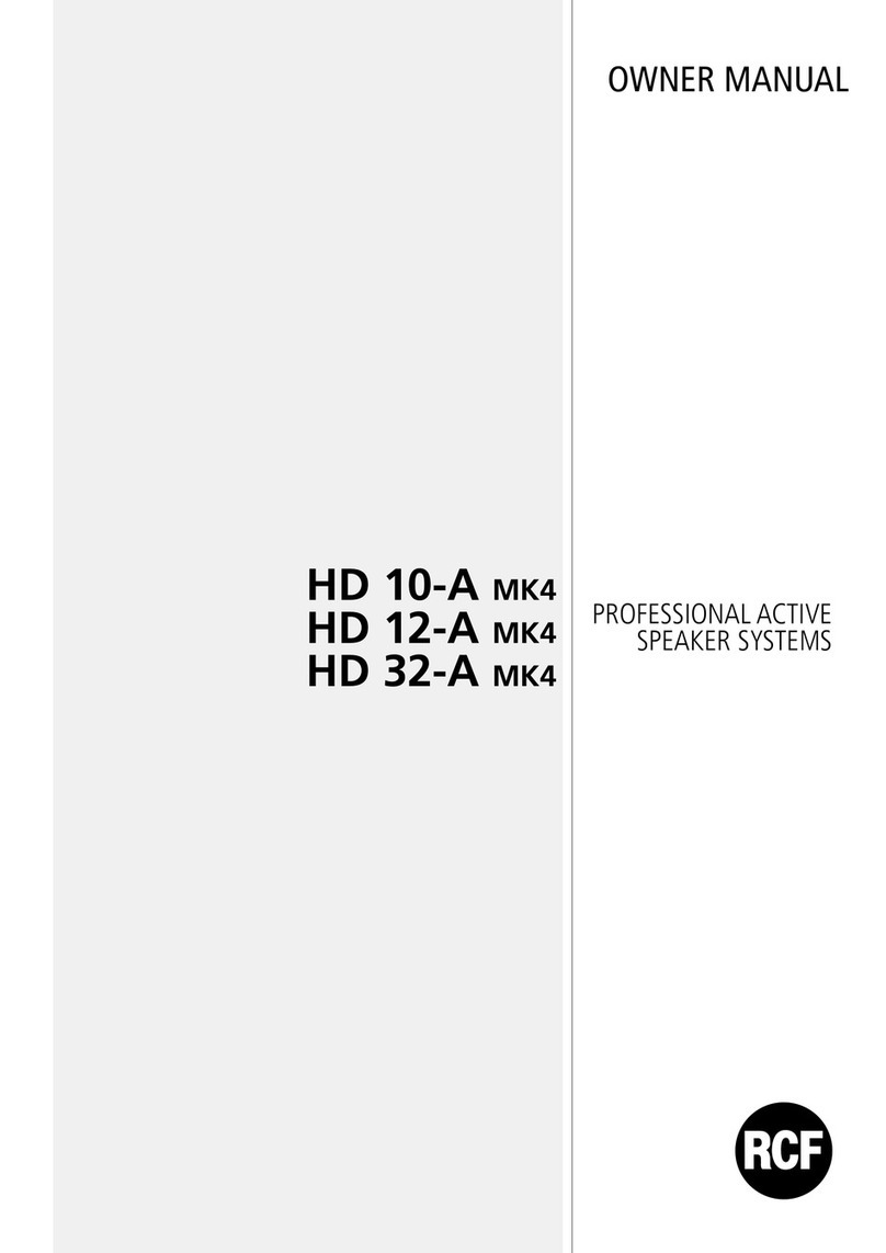 RCF HD 10-A MK4 User manual