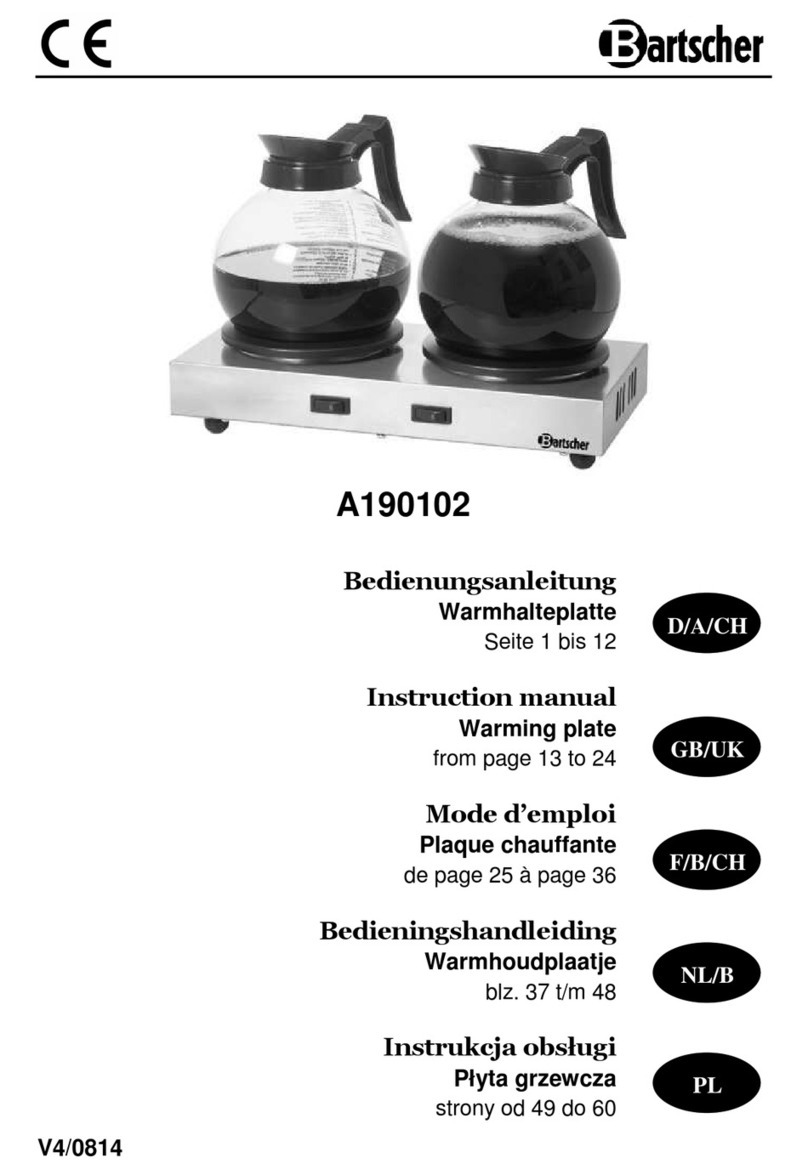 Bartscher A190102 instruction manual
