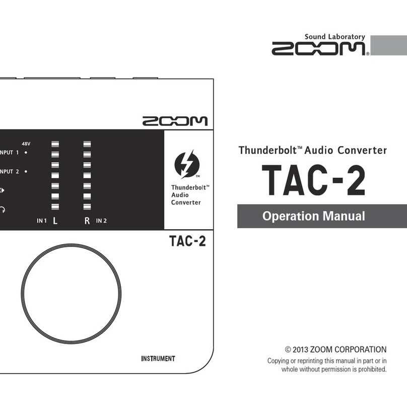 Zoom TAC 2 Operation manual