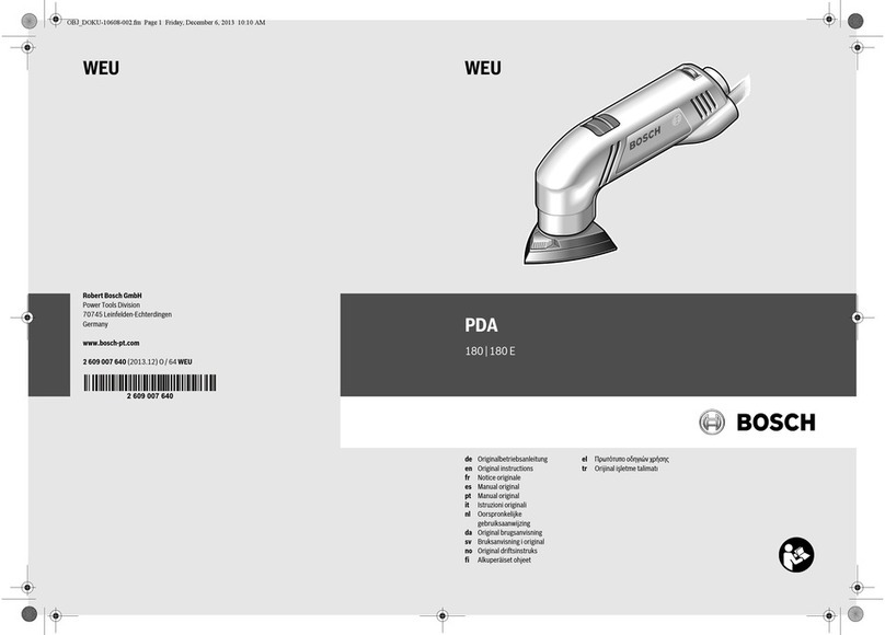 Bosch PDA 180 E User manual