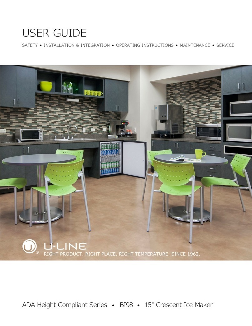 U-Line ADA Height Compliant Series User manual