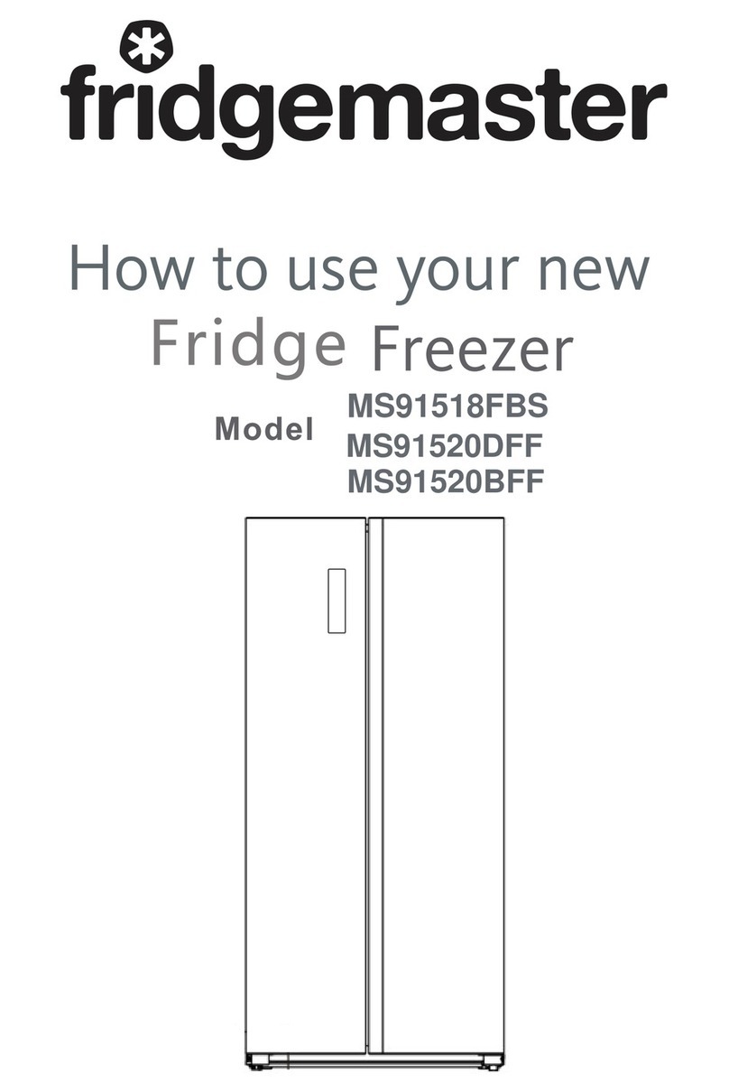 Fridgemaster MS91518FBS Operating instructions