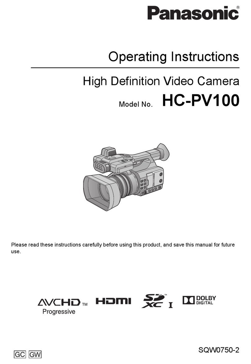 Panasonic HC-PV100 operating instructions