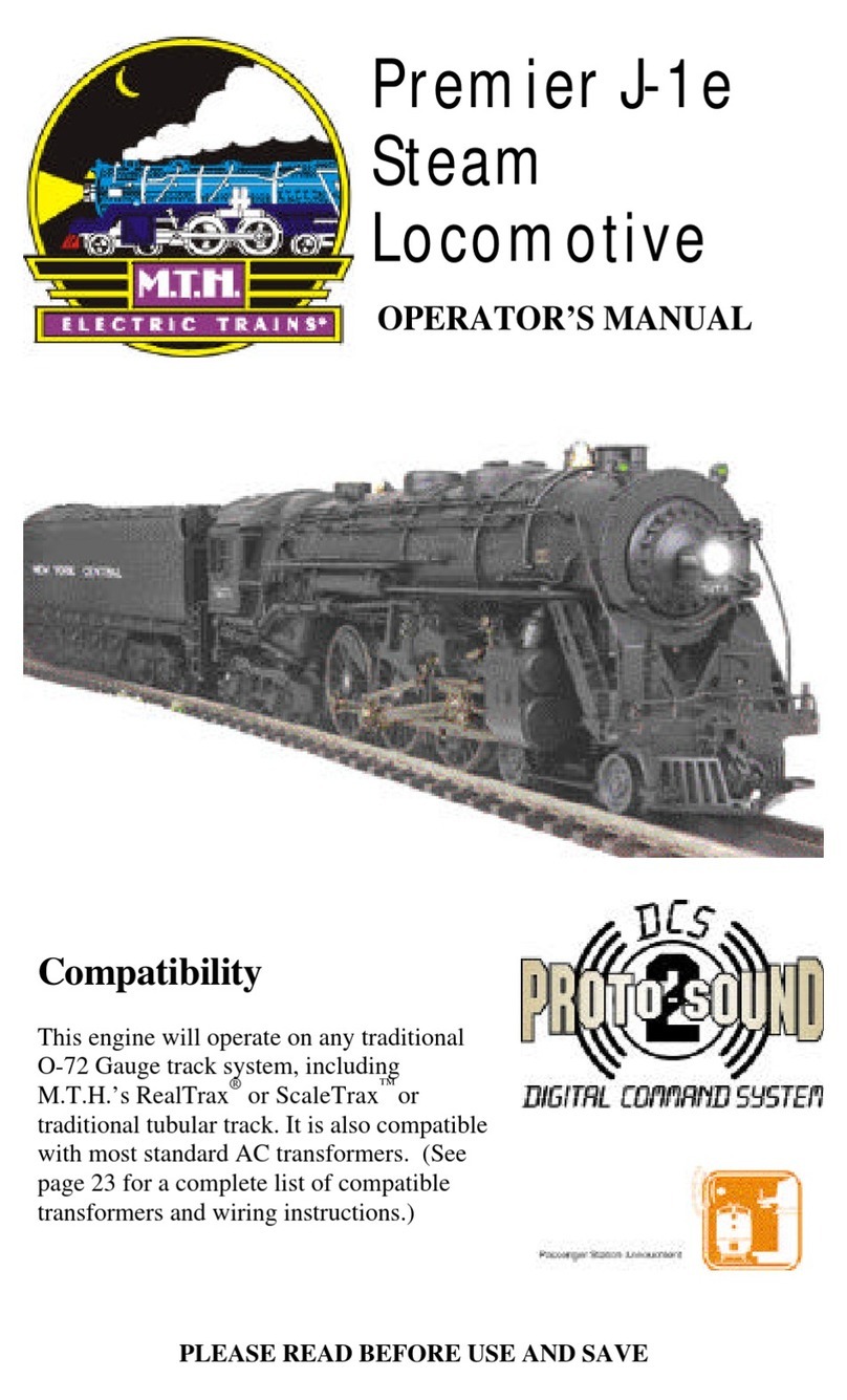 MTHTrains Premier J-1e Operator's manual