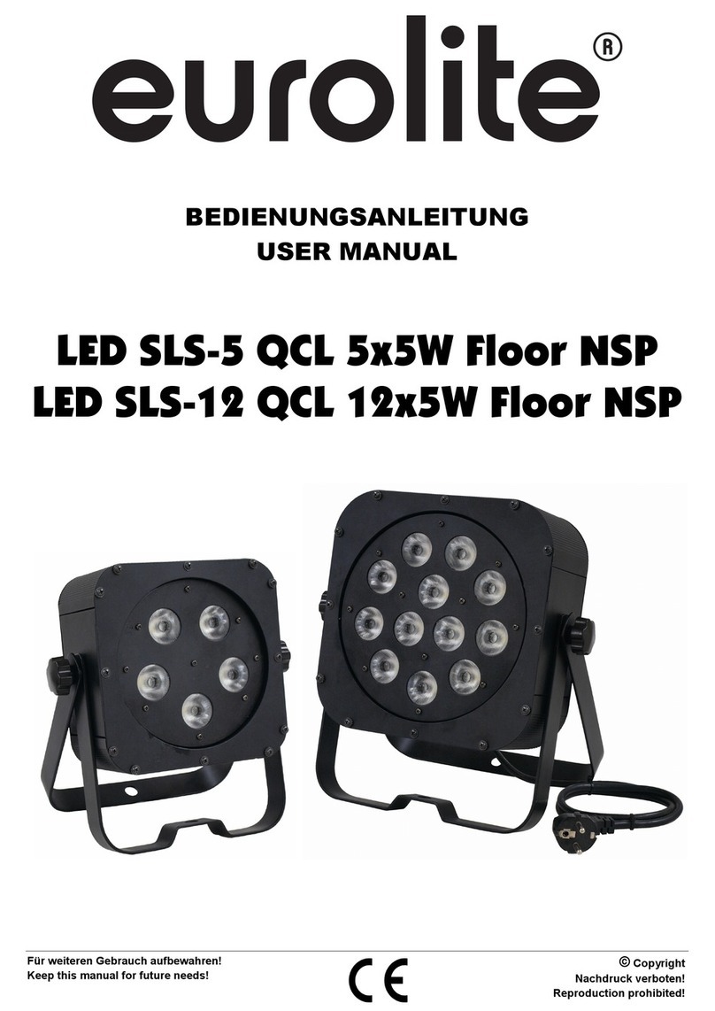 EuroLite LED SLS-5 QCL 5x5W Floor NSP user manual