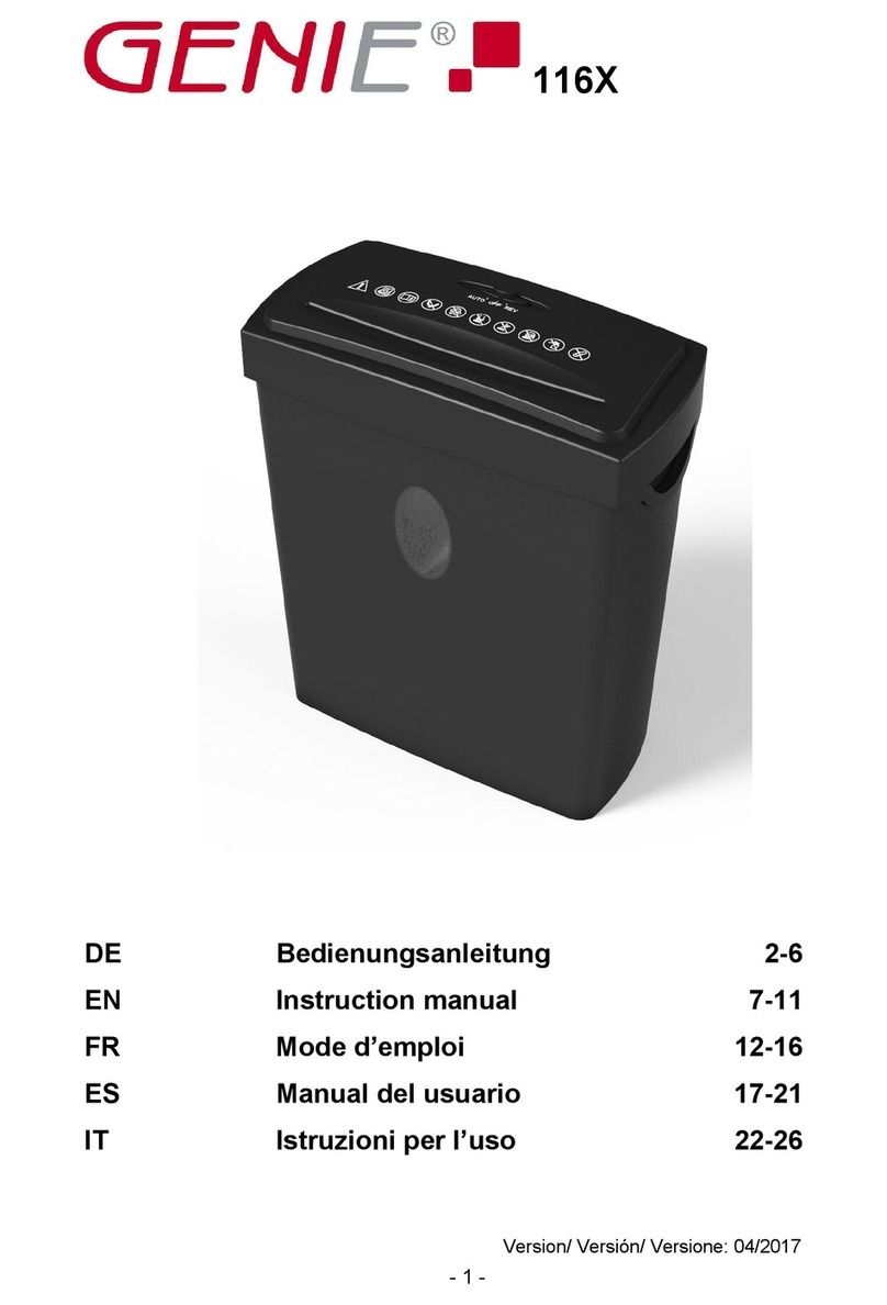 Genie 116X User manual