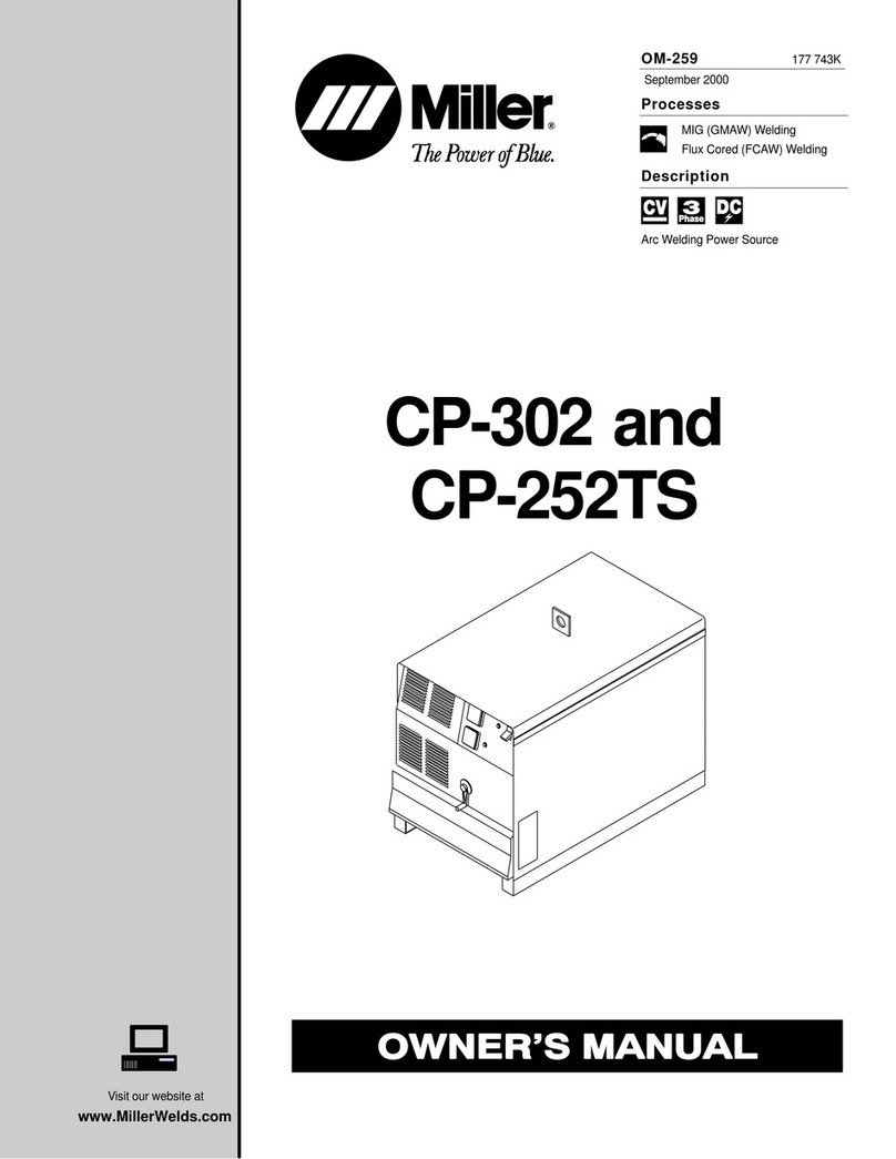 Miller CP-302 owner's manual