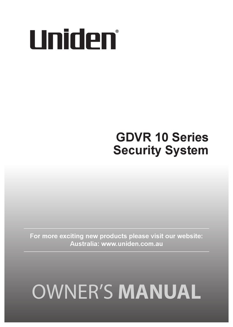Uniden GDVR 10 Series User manual