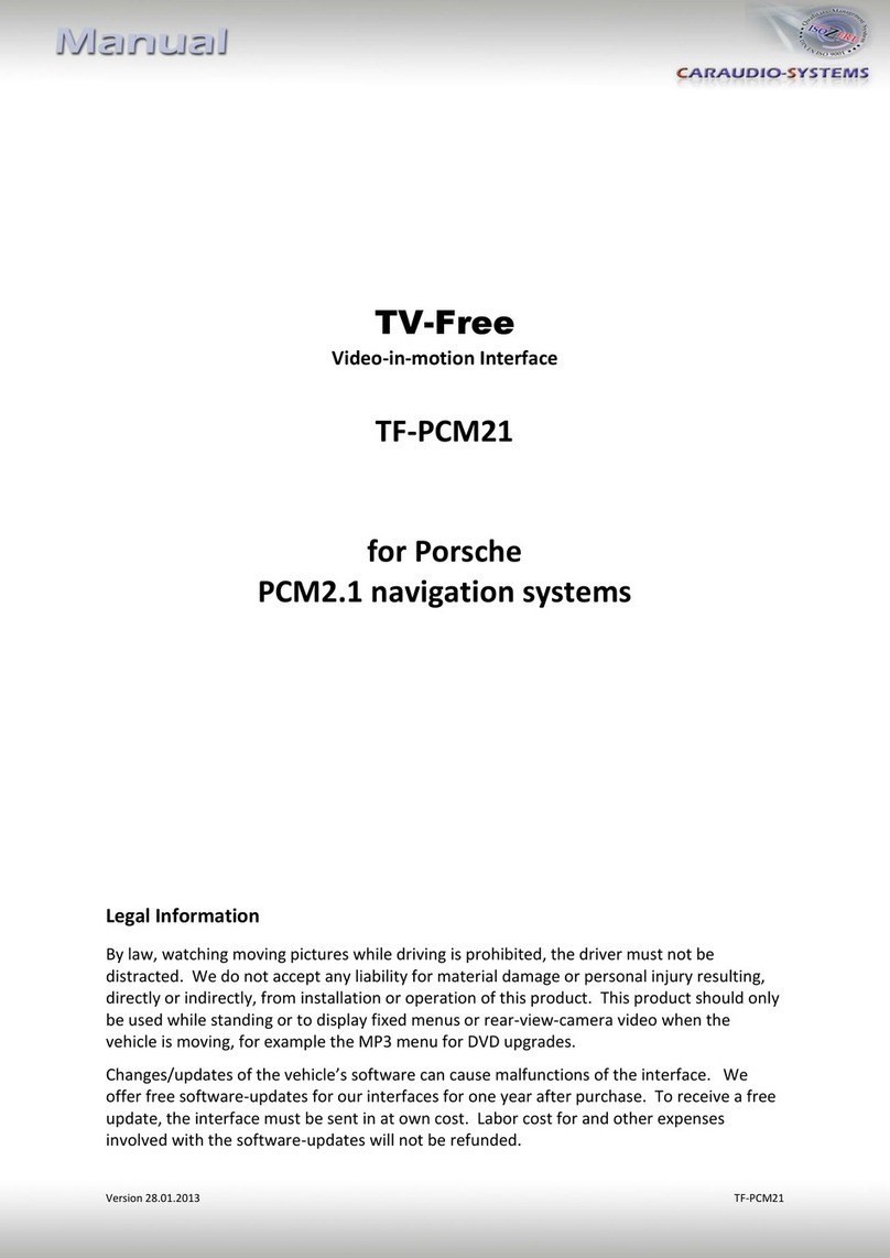 Caraudio-Systems TV-Free TF-PCM21 User manual