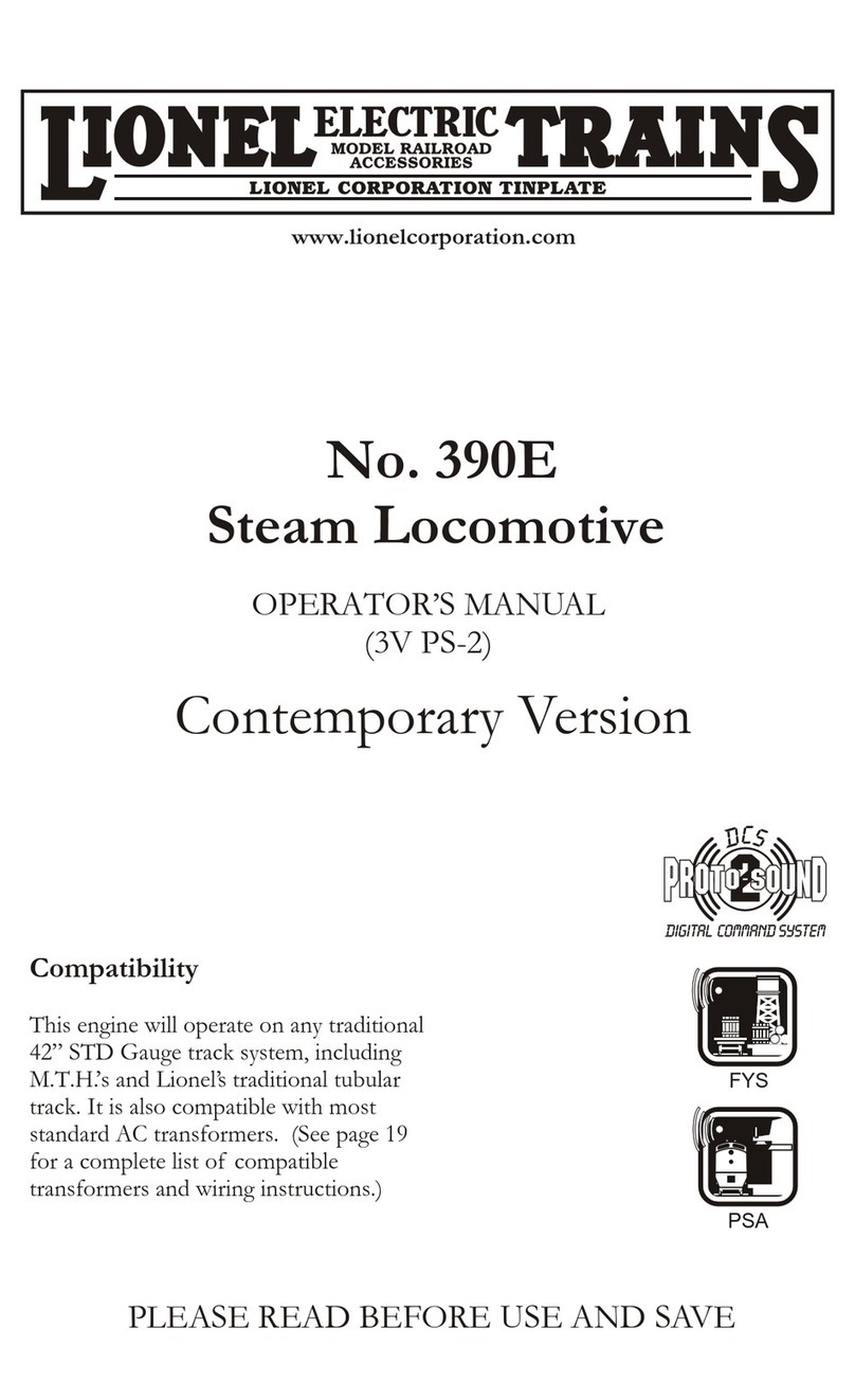 Lionel 390E Operator's manual