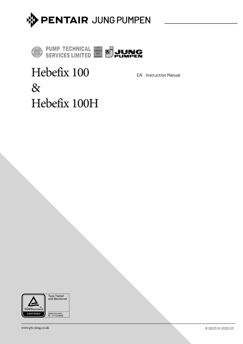 Pentair Jung Pumpen Hebefix 100 instruction manual