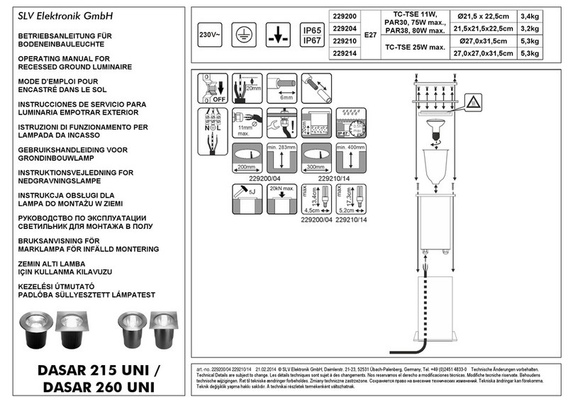 SLV DASAR 215 UNI operating manual