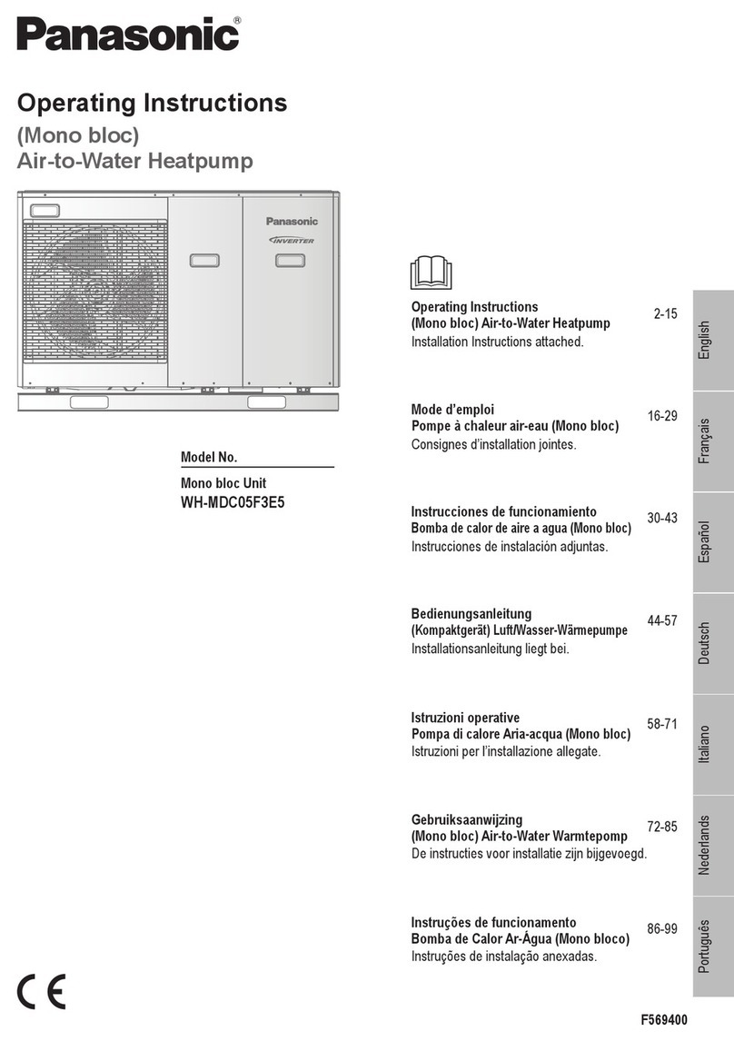 Panasonic WH-MDC05F3E5 operating instructions
