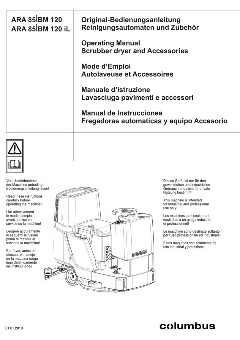 Columbus ARA 85 BM 120 operating manual Columbus ARA 85 BM 120 operating manual