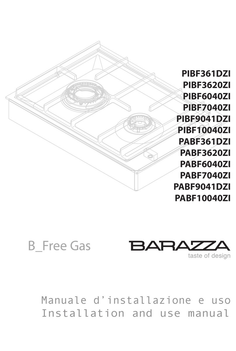 Barazza PIBF361DZI Installation and use manual