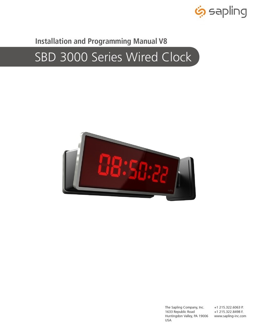 Sapling SBD 3000 Series Assembly instructions