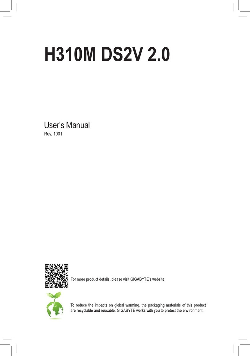 Gigabyte H310M DS2V 2.0 User manual