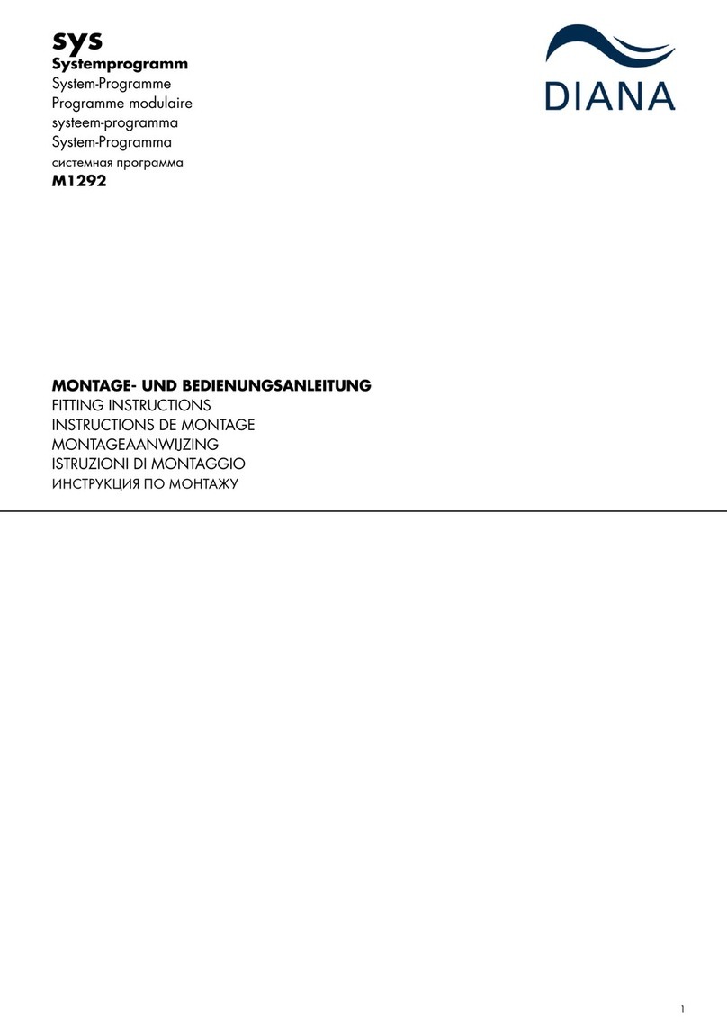 Diana sys M1292 Fitting instructions Diana sys M1292 Fitting instructions