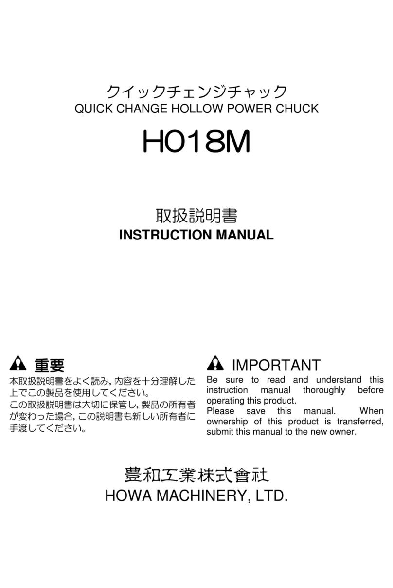 HOWA MACHINERY H018M instruction manual HOWA MACHINERY H018M instruction manual