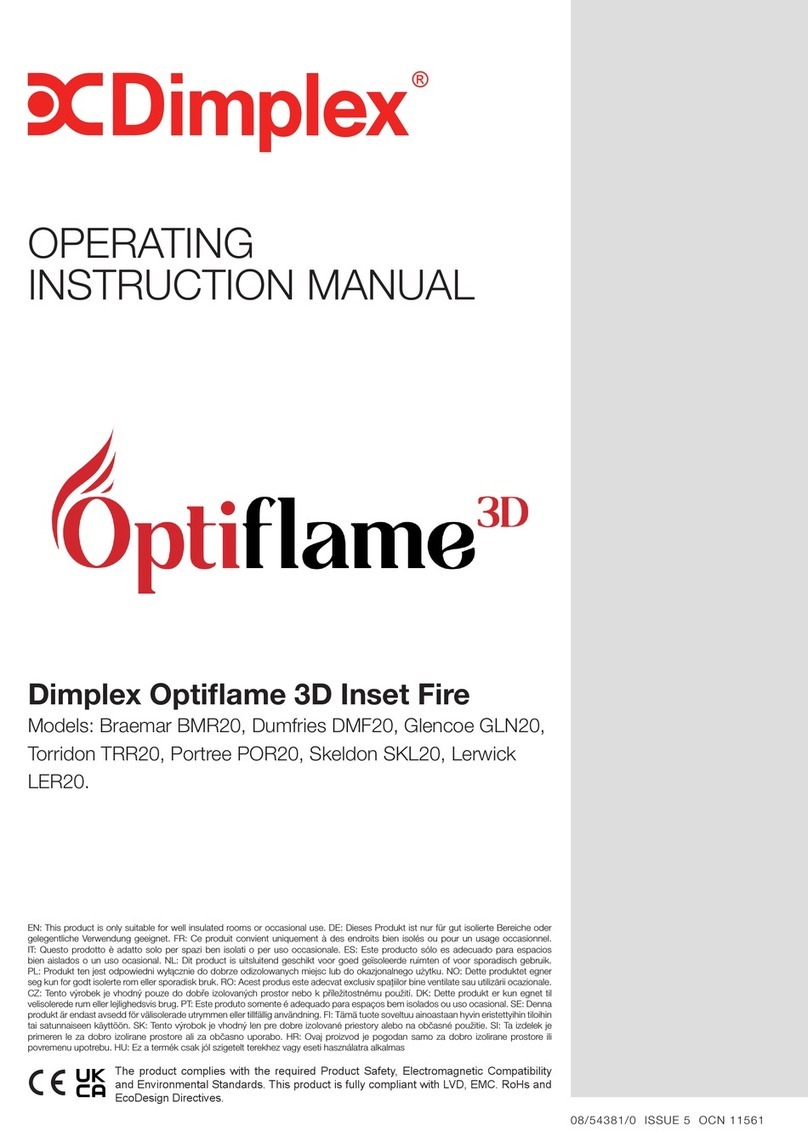 Dimplex Optiflame 3D Braemar BMR20 Instruction Manual