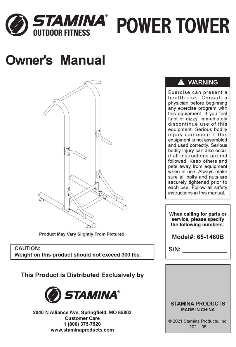 Stamina POWER TOWER 65-1460B owner's manual