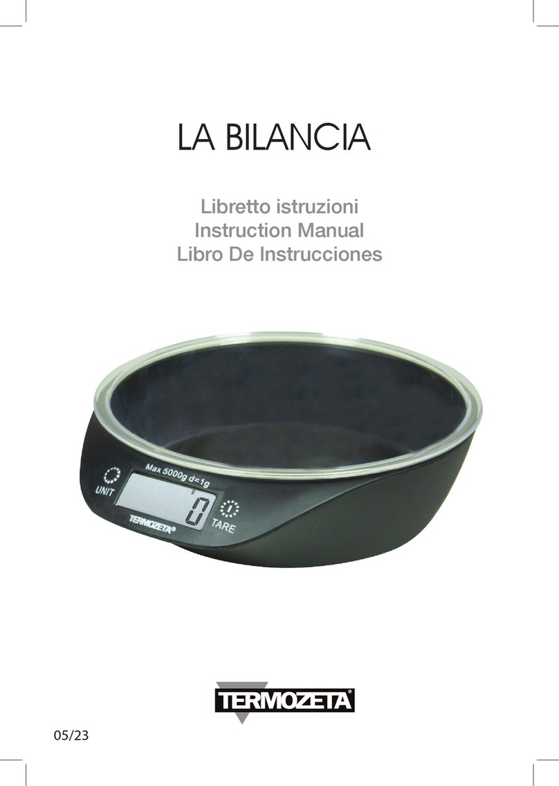Termozeta LA BILANCIA instruction manual